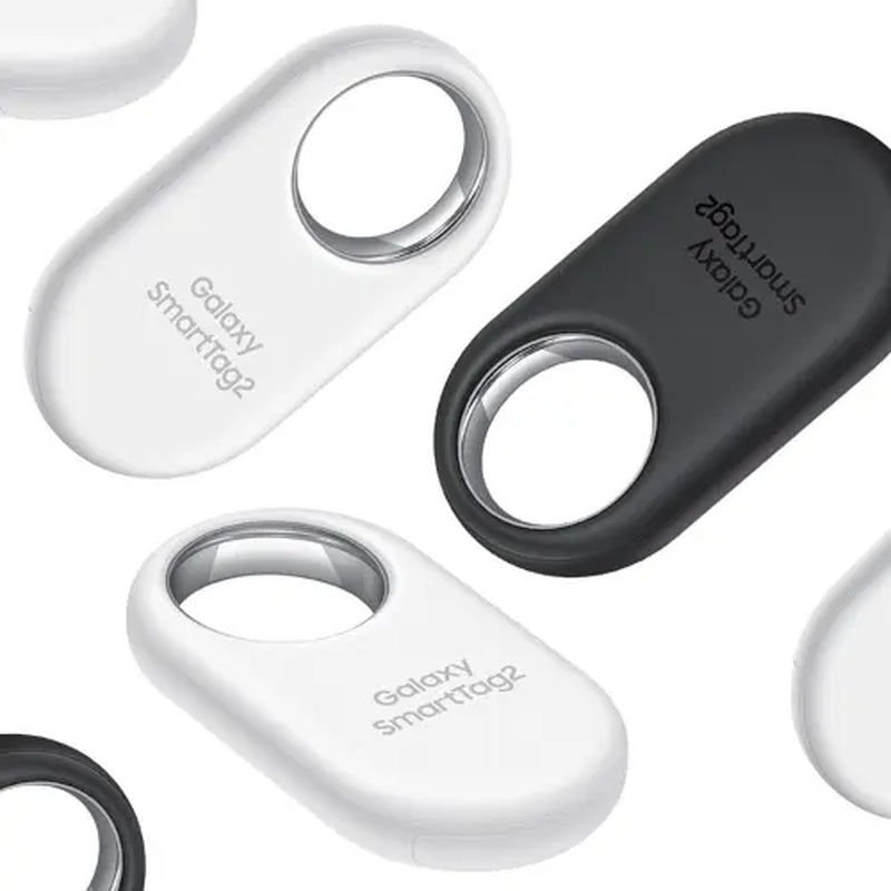 Samsung Galaxy Smarttag2 Bluetooth Tracker 2023 4 Pack (2 Black, 2 White) - Durable GPS Android Bluetooth Device